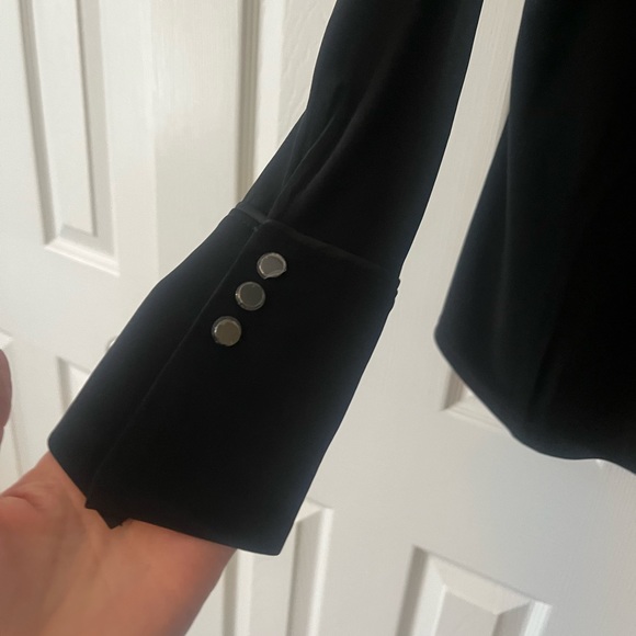 WHBM slinky blouse, black, xs - Picture 3 of 4